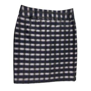 The Limited Abstract Print Career Pencil Skirt Gray, Black, Purple Size 6